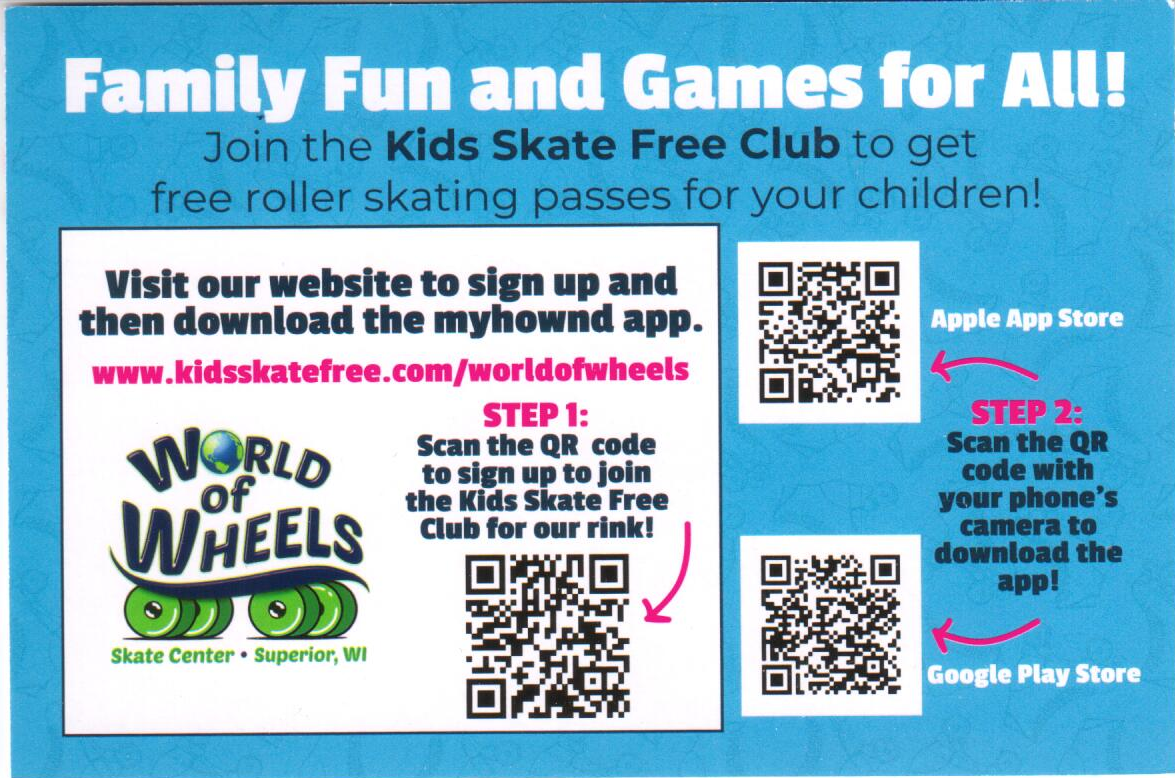 Kids Skate Free | World of Wheels